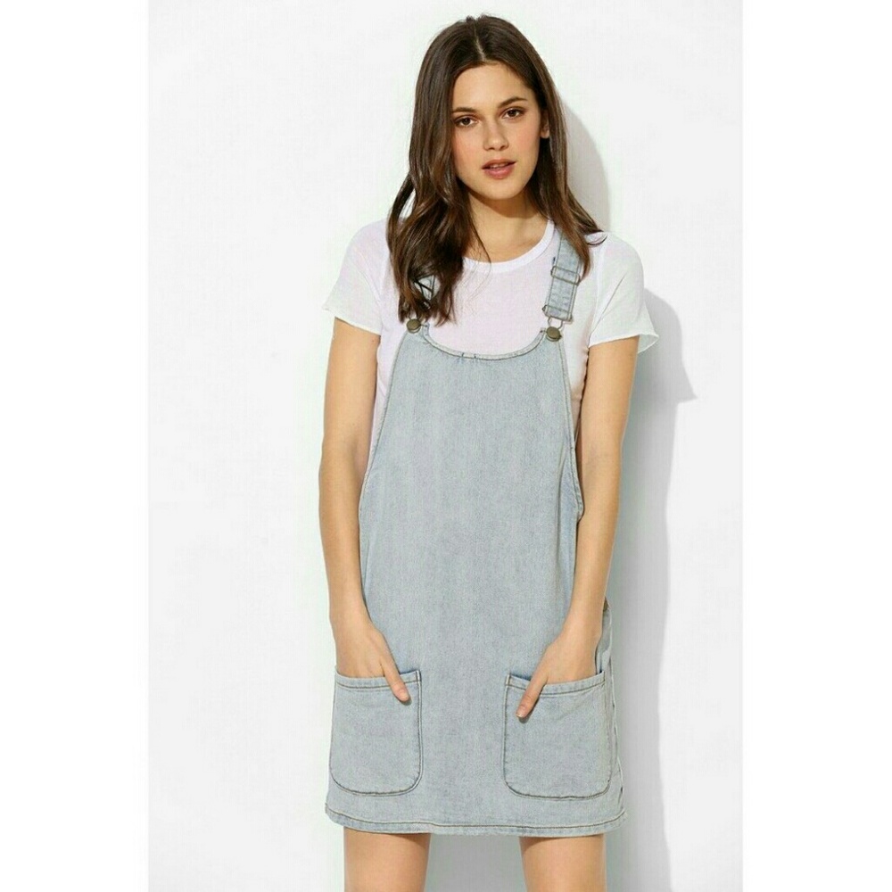 Urban Outfitters Denim Pocket Overall Dress